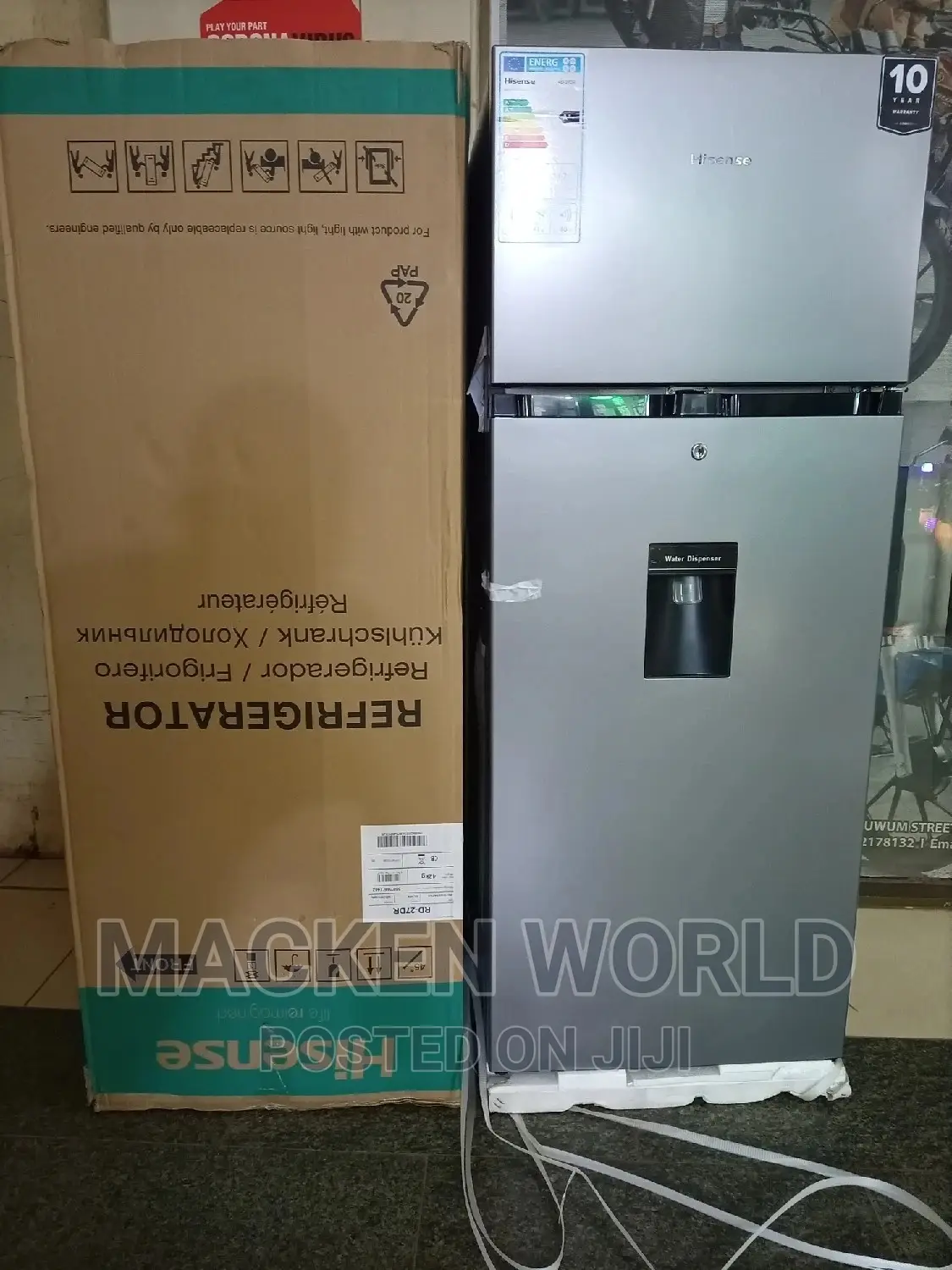 270L Hisense With Water Dispenser Double Door