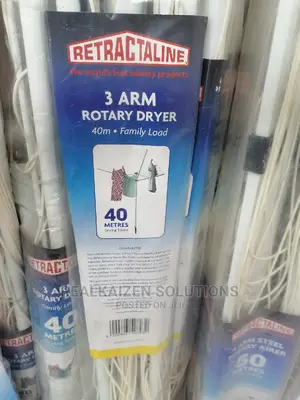 RECTRALINER 3 Arm Rotary Dryer Family Load Cloth Rack 40m