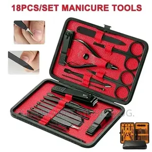 Professional Manicure Set and Pedicure Kit Tools.