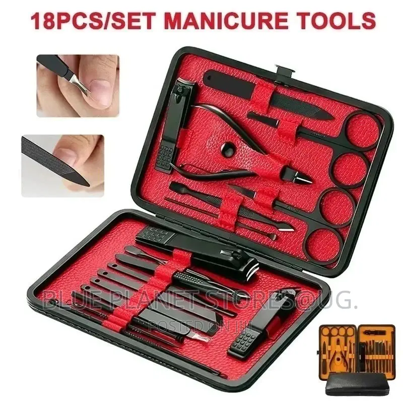 Professional Manicure Set and Pedicure Kit Tools.