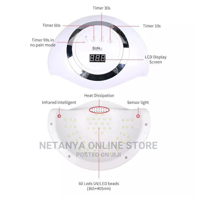 Double Uv Led Nail Lamp.