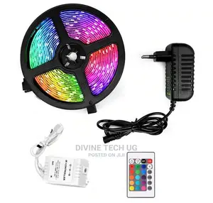 5M LED Strip Light SMD 5050 RGB+44 Key Remote+Power Adapter