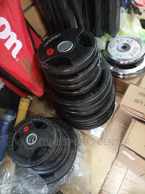 Dumbbell Plates Rubber Big Hole All Different Kg