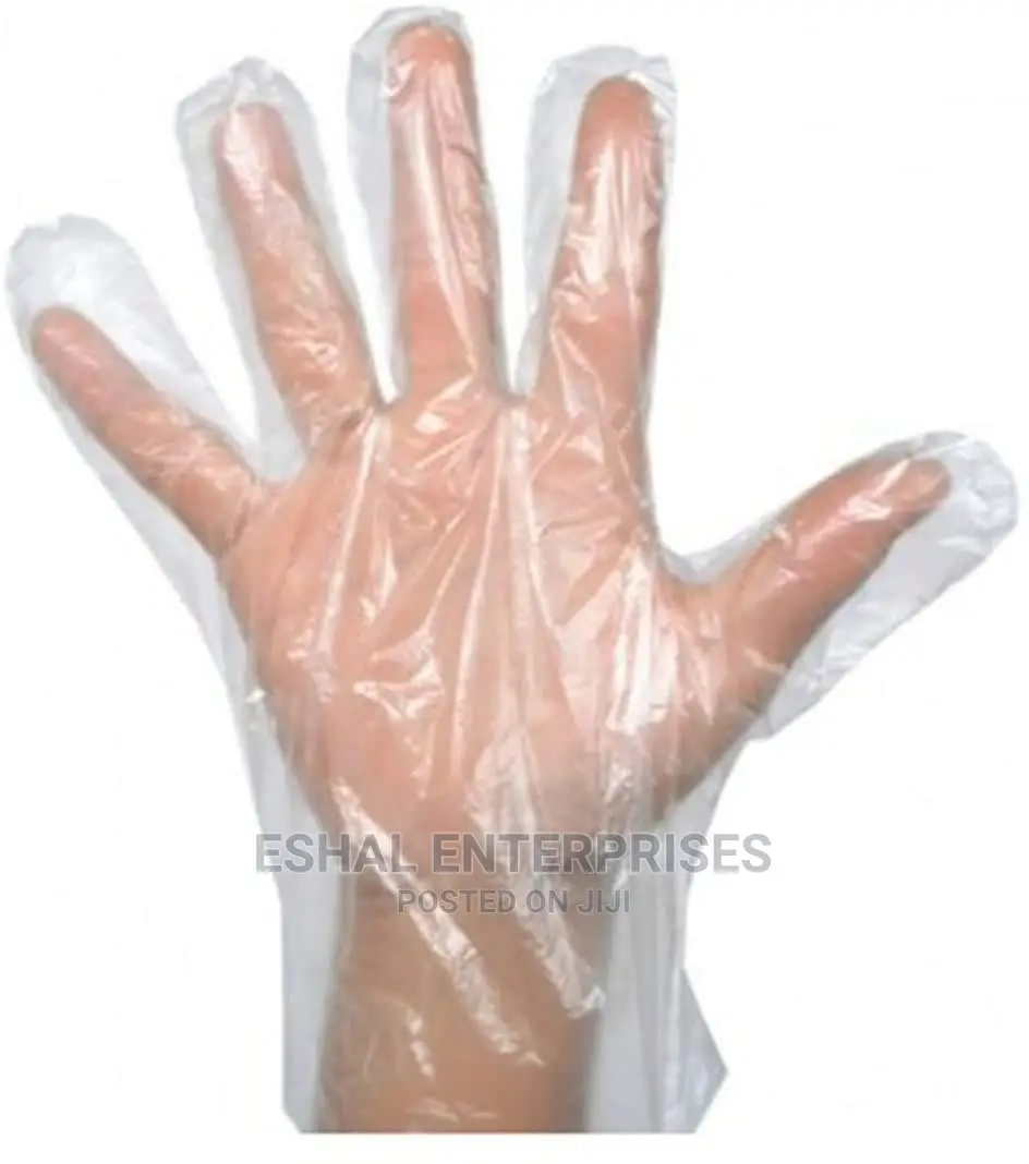 Hand Gloves Plastic Disposable 100 Pcs