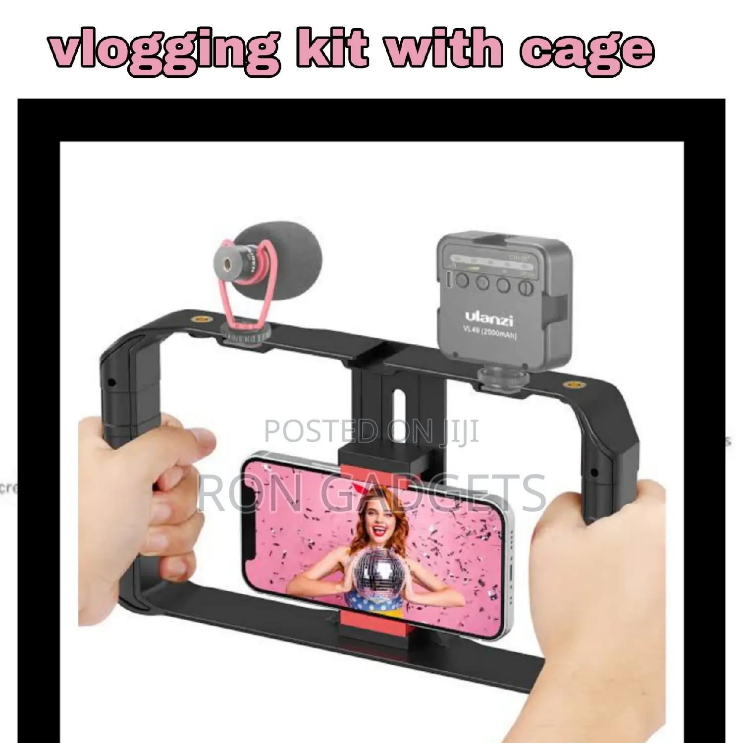 Vlogging Kit With Cage Stabilizer