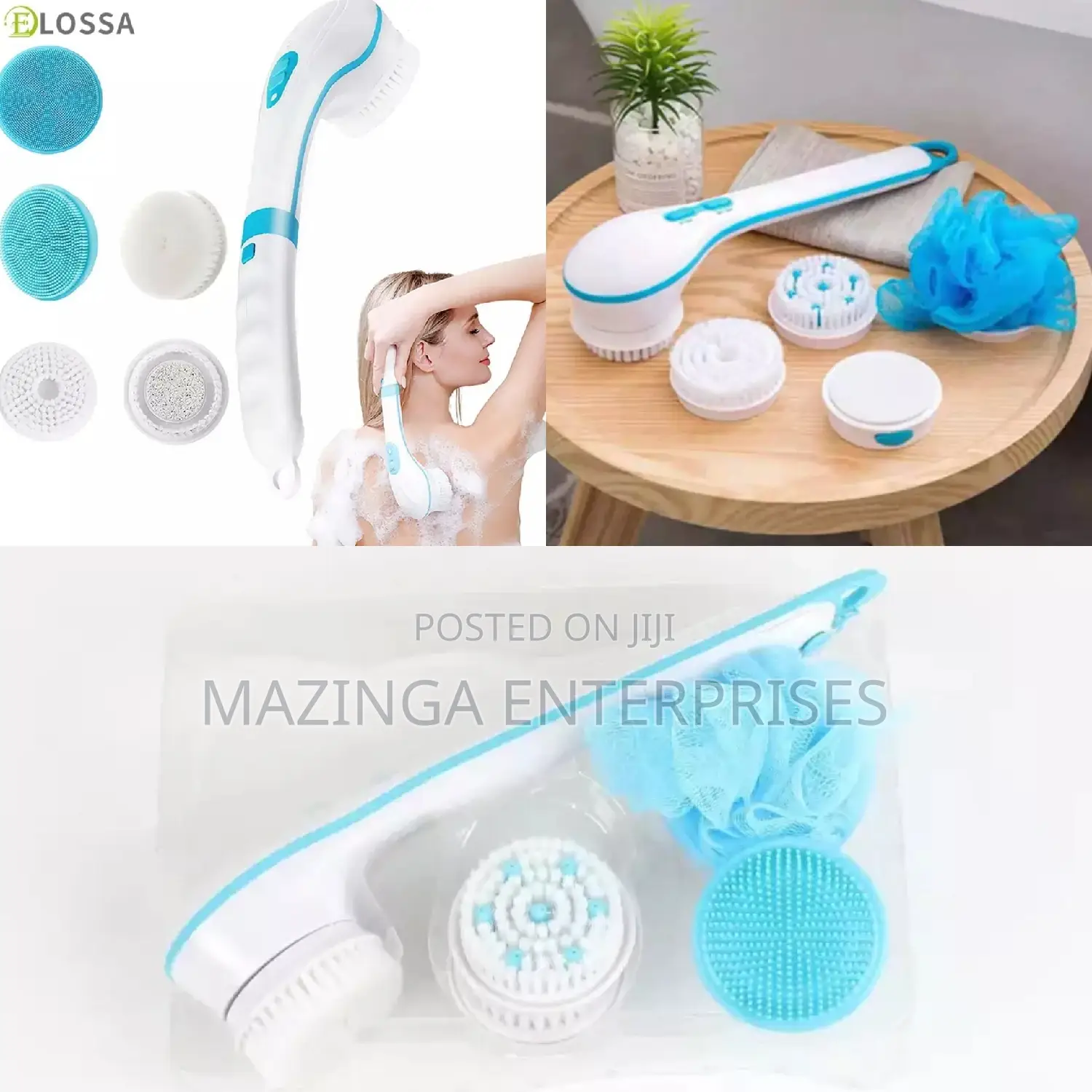 5in1 Electric Spinning Spa Bath Brush