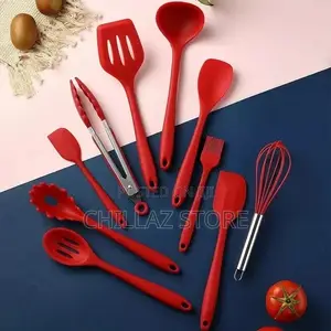 12pcs Wood Hand Silicone Kitchen Ware