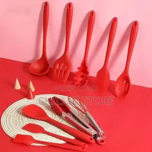 12pcs Wood Hand Silicone Kitchen Ware