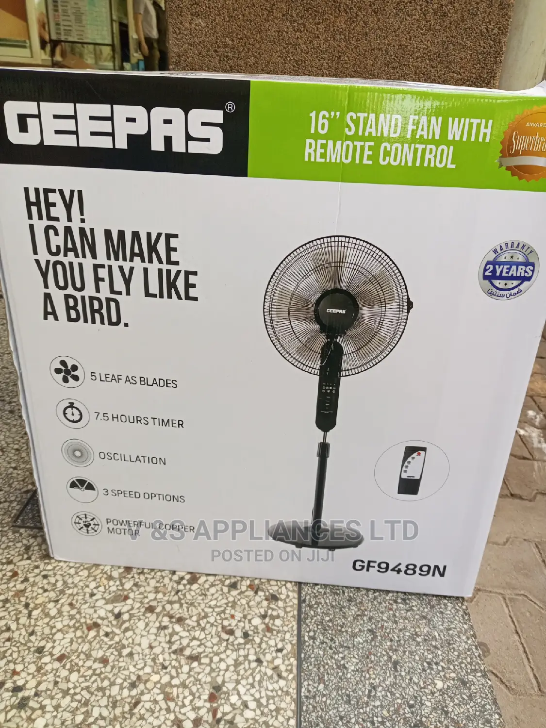 Geepas 16 Stand Fan
