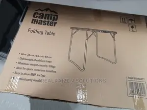 CAMPMASTER Collapsible Aluminium Quality Folding Table