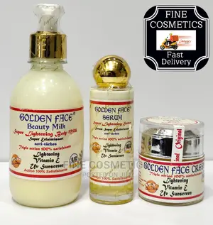Golden Face Super Lightening Set of Lotion, Serum, and Cream