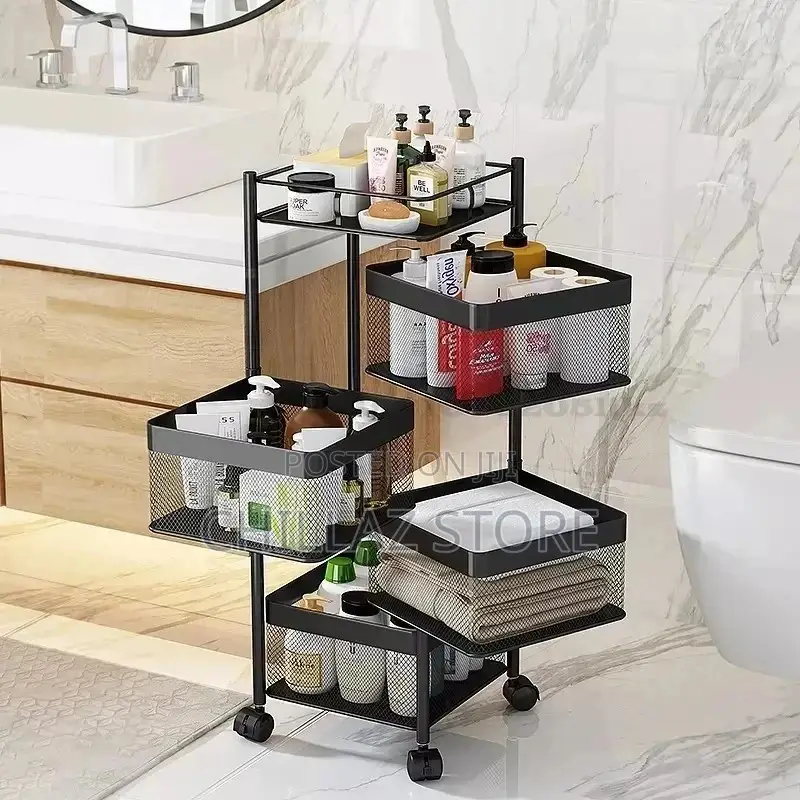 Four Layers Kitchen Rotating Rack