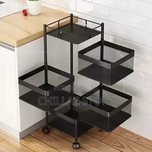 Four Layers Kitchen Rotating Rack