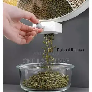 6 Rotary Grid Dry Food Dispenser