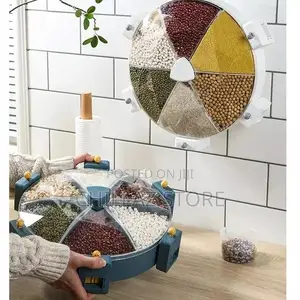 6 Rotary Grid Dry Food Dispenser
