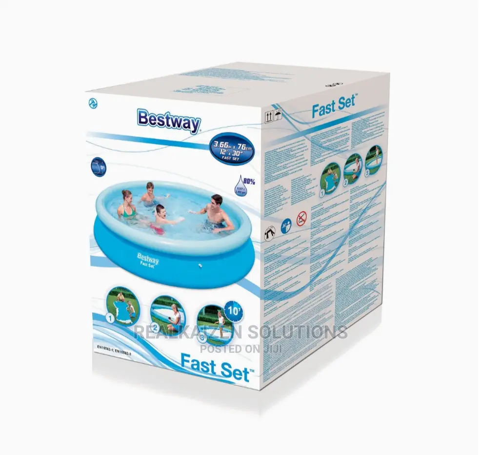 BESTWAY Fast Set Above Ground Swimming Pool 3.66mx76cm