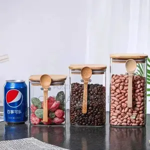 3pcs Glass Storage Canister