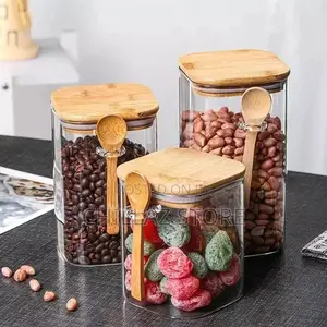 3pcs Glass Storage Canister