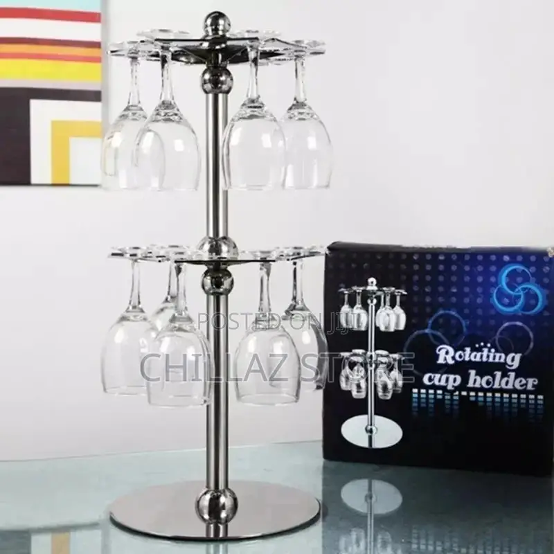 Double Rotating Glass Holder