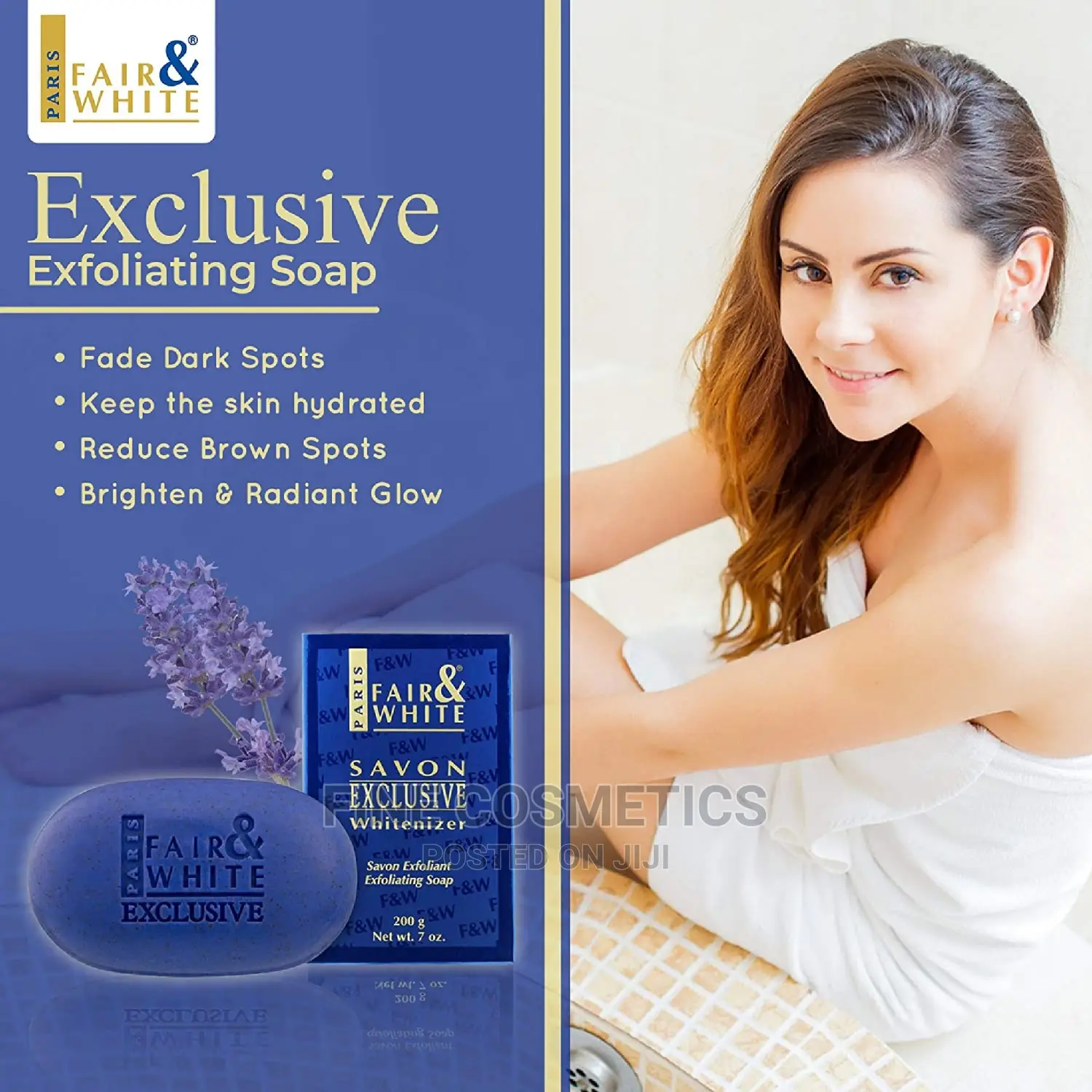 Fair and White Exclusive Exfoliating Moisturizing Bath Soap