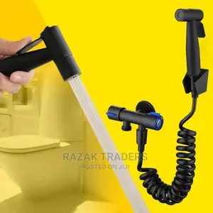 Toilet Cleaner Bidet Spray Gun, Black