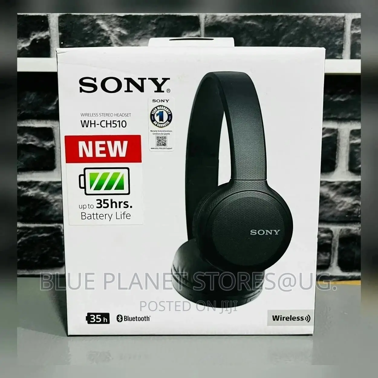 Sony WH-CH510 Wireless Bluetooth Headset | 35hr Battery Life