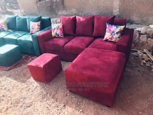 Mini Maroon L Sofa