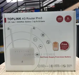 TOPLINK 4GLTE Cat4 Rechargeable Routers With 5000mah Battery