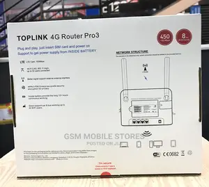 TOPLINK 4GLTE Cat4 Rechargeable Routers With 5000mah Battery