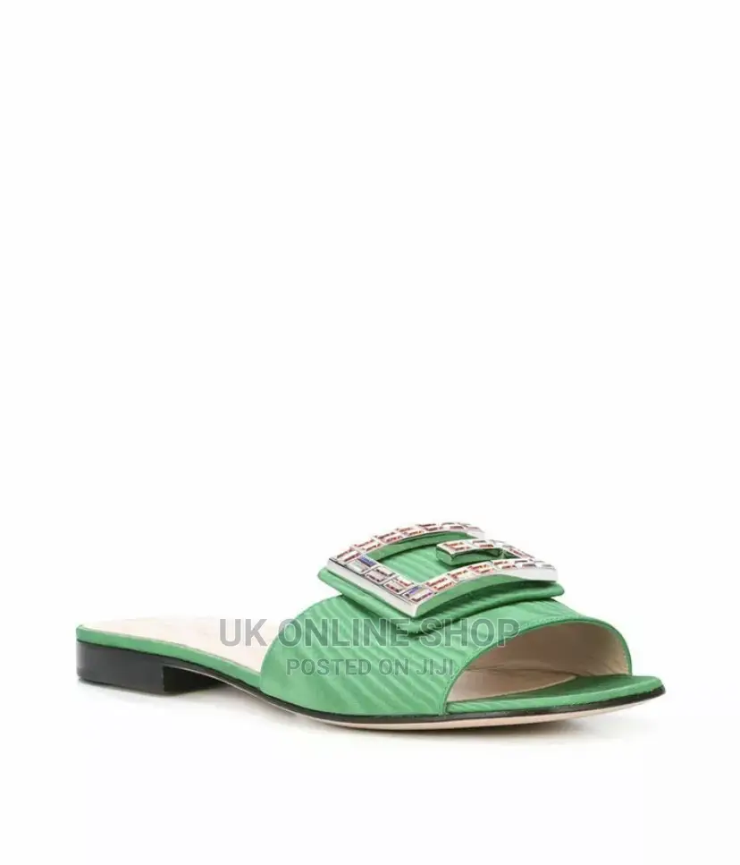Gucci New Authentic Crystal Embellished Mules Size 36.5