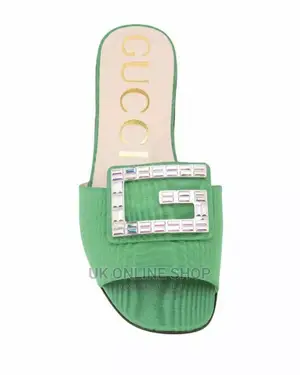 Gucci New Authentic Crystal Embellished Mules Size 36.5