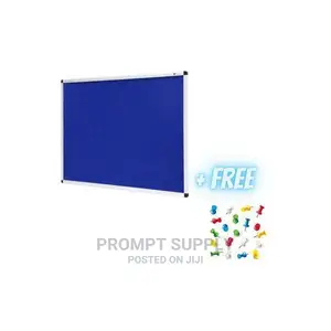 Notice Board 60×90cm With Free Push Pins-Blue