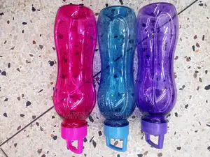 3pieces of Unique Plastic Multiple Coloured Bottles