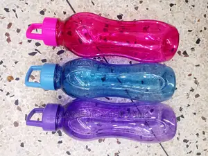 3pieces of Unique Plastic Multiple Coloured Bottles