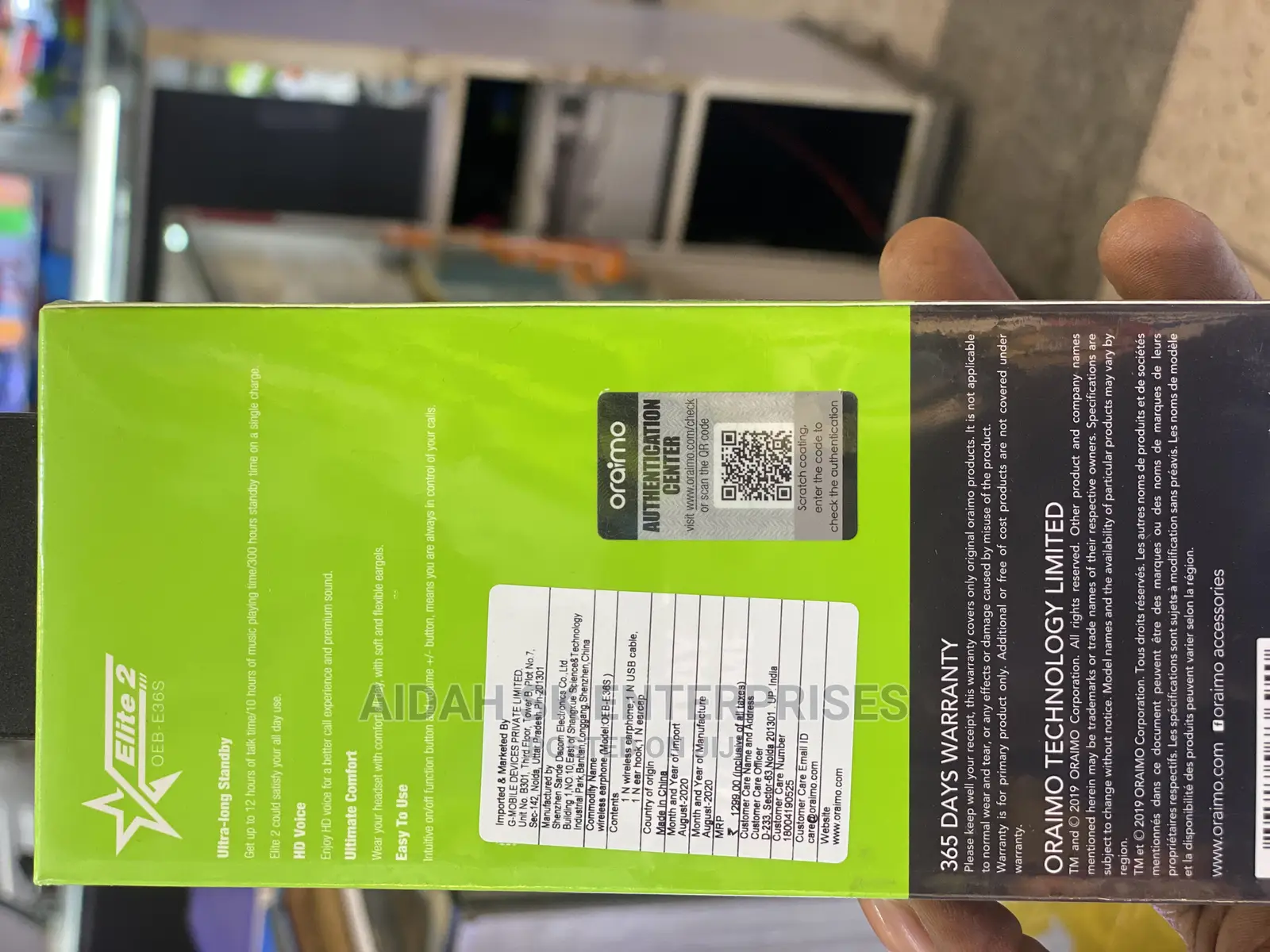 Oraimo Wireless 0EB E36S