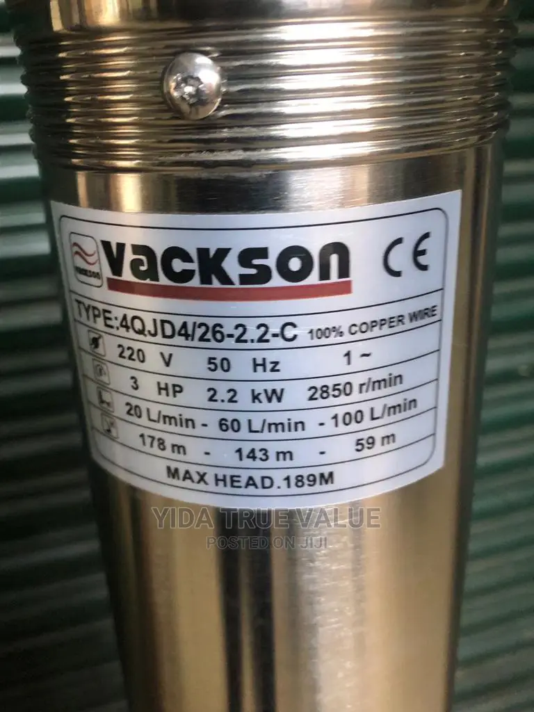 Submersible Pump Max Head 189m
