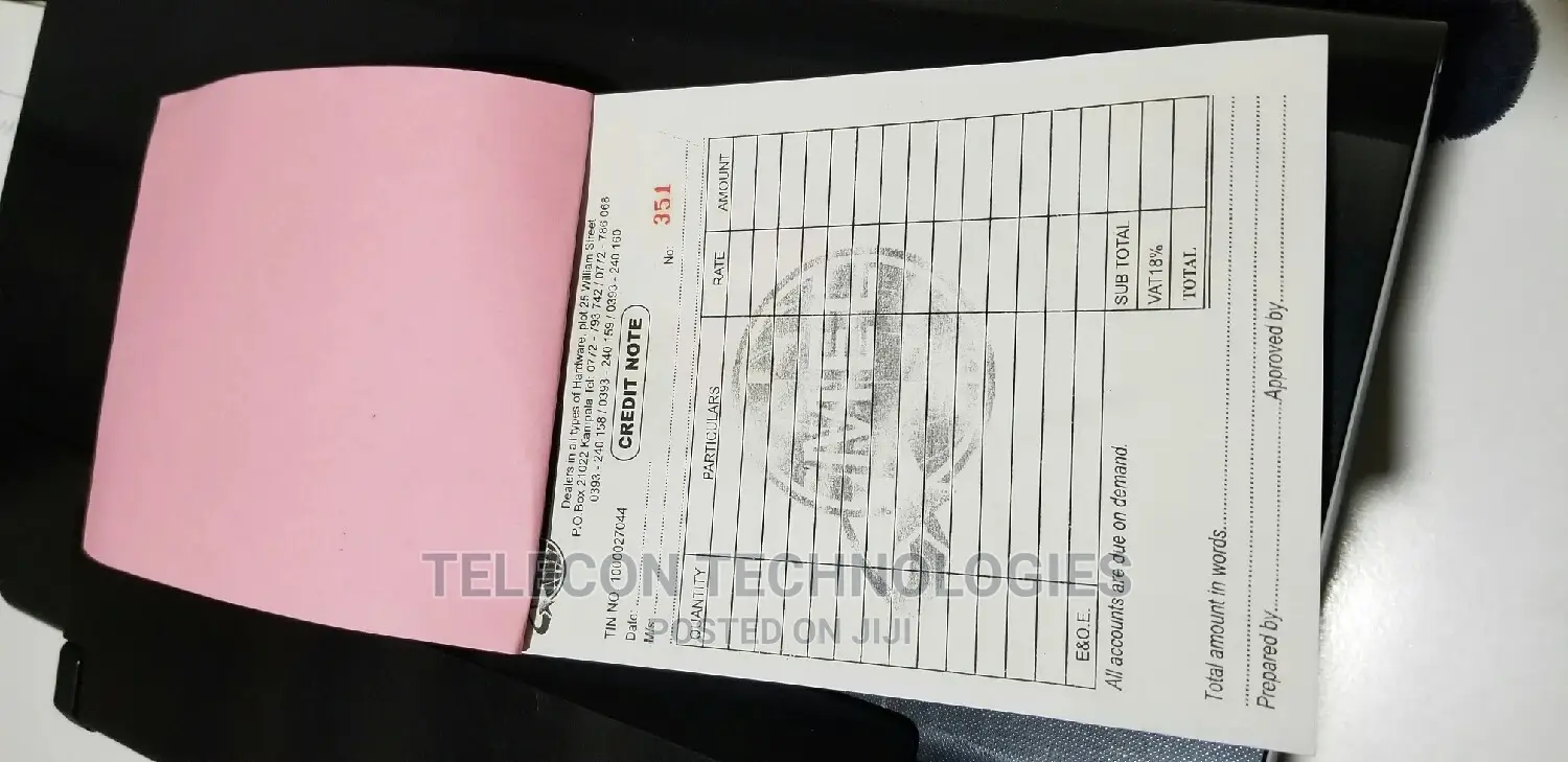 Receipt Books, INVOICES, Delivery Notes,