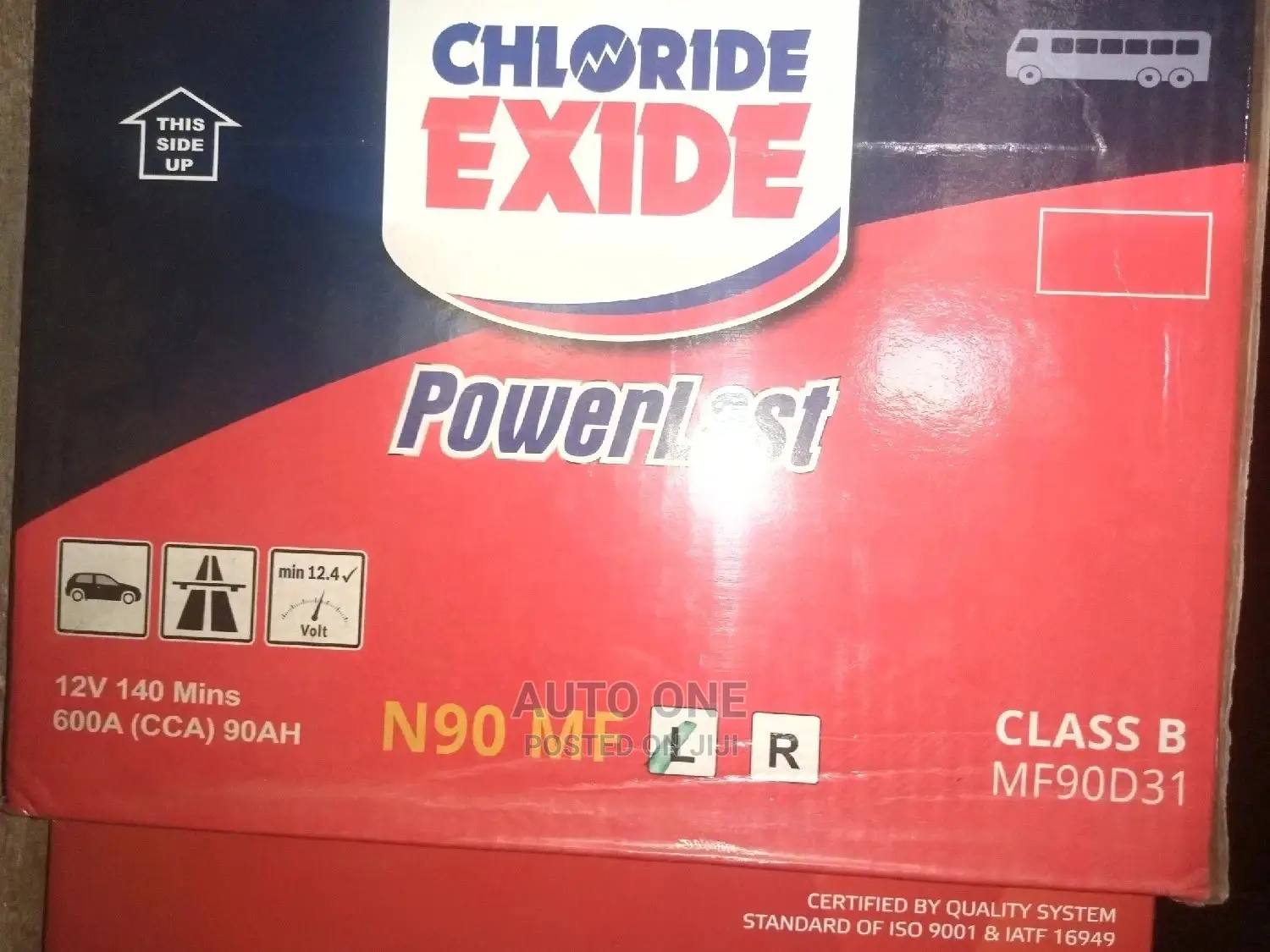 N90 Chloride Exide/Powerlast Kenyan Made