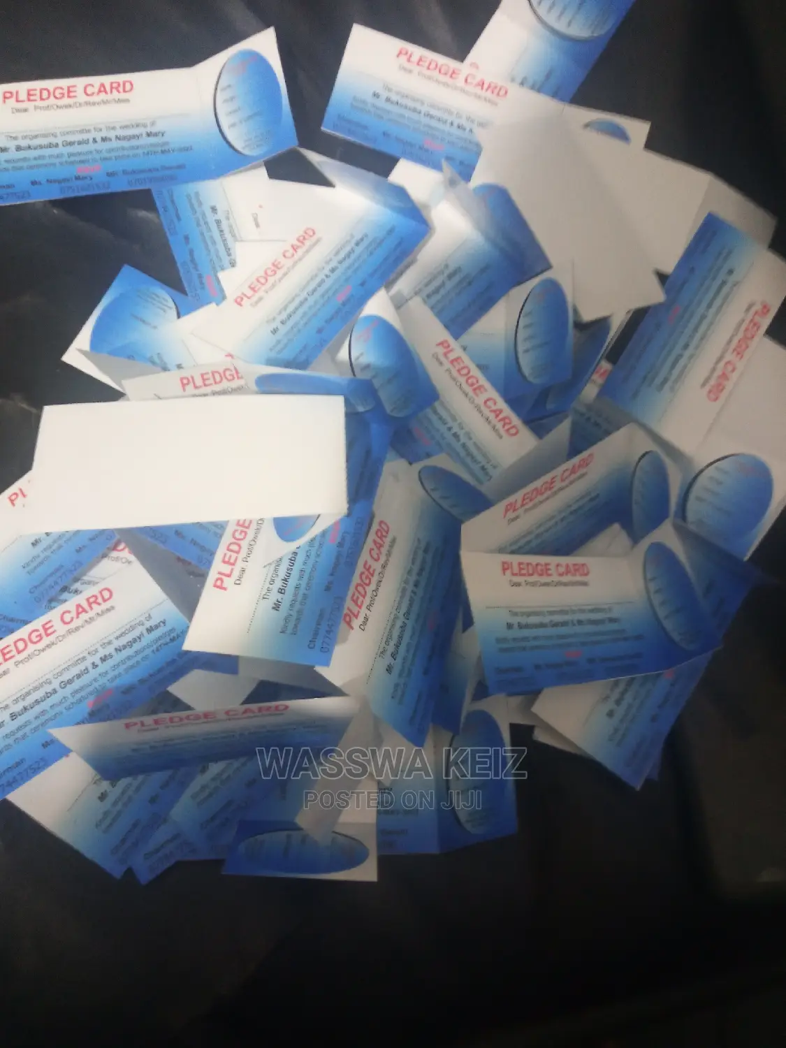 Pledge Cards Printing