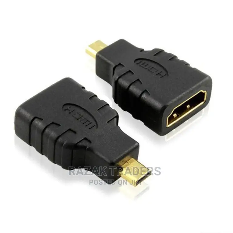 Female HDMI to Micro Type D Male HDMI Adapter