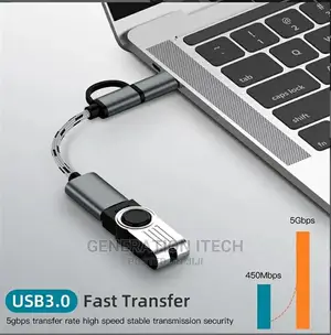 2 in 1 OTG Adapter for Type C and Android Phones