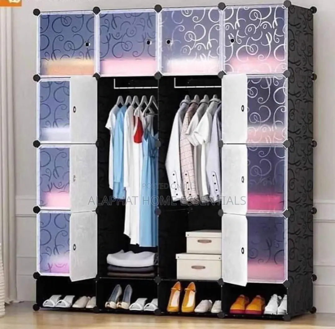 Four Column Plastic Wardrobe