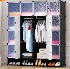 Four Column Plastic Wardrobe