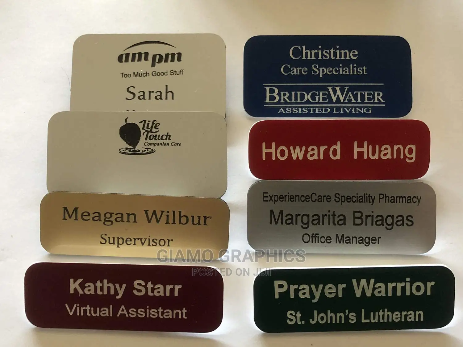 Name Tags Designs and Printing