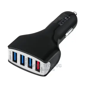 Super Fast Car Charger- 4 Usb Ports