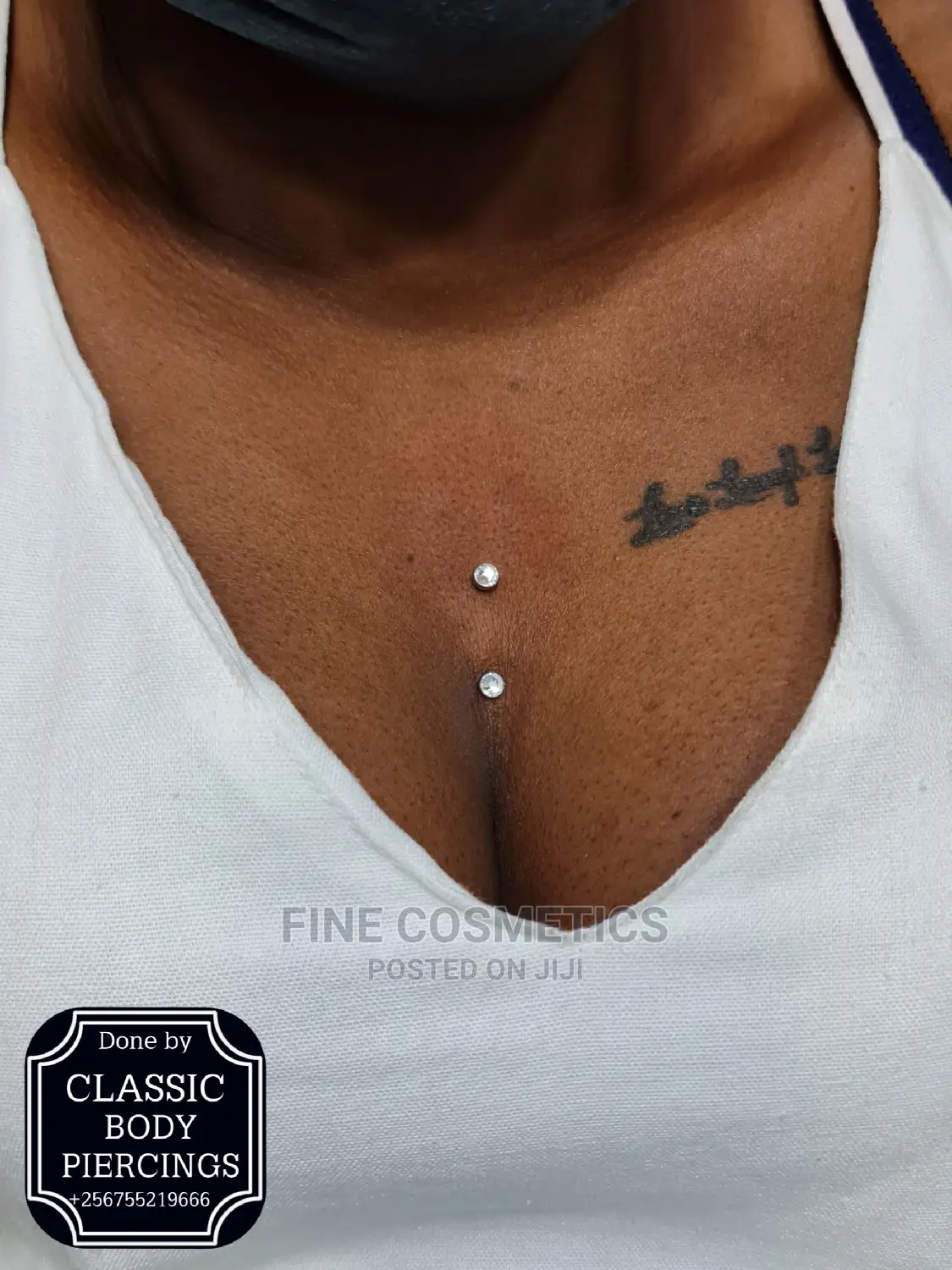 STERNUM Piercing, Breast Bone Piercing Kampala Uganda