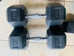 A Pair of 15 Kg Hexa Dumbbell
