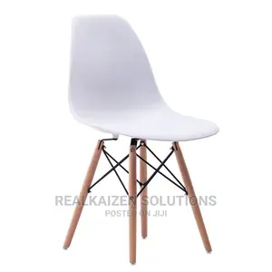 KOGA BILBAO White Modern Dinning Wooden Leg Chair (4pcs)
