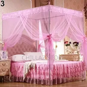 Four Big Stands Square Mosquito Net