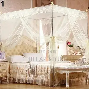 Four Big Stands Square Mosquito Net